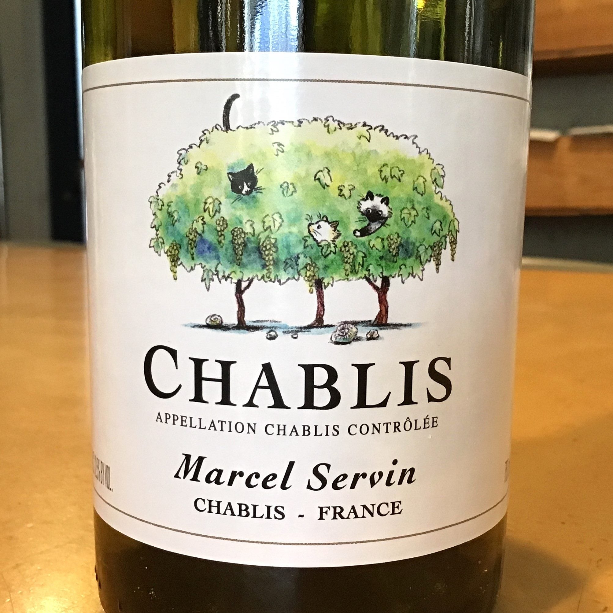 シャブリ、プライヴェート、猫シャブリ白2022年/マルセル・セルヴァン