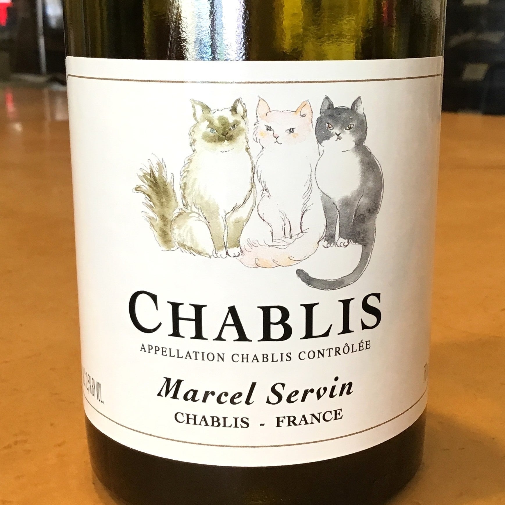シャブリ、プライヴェート、猫シャブリ白2023年/マルセル・セルヴァン
